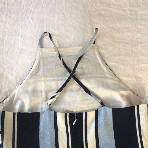 J.O.A. Blue and White Striped Dress - Picture 4 of 7